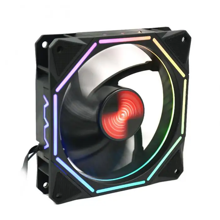Чехол для компьютера PC охлаждающий вентилятор светильник RGB регулируемый светодиодный светильник 120 мм кулер вентилятор светильник DJA99