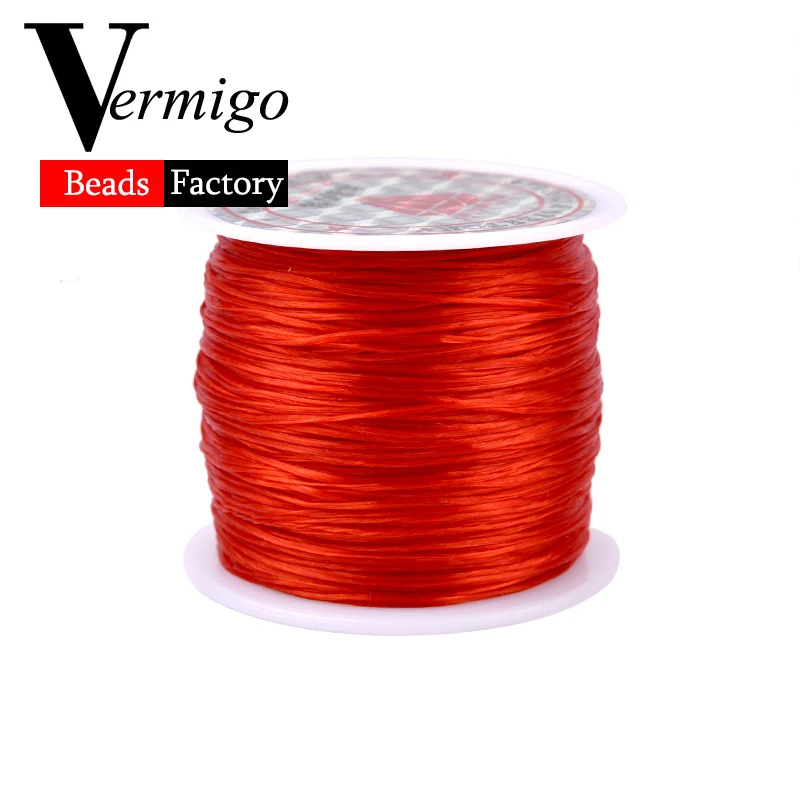 60m/Roll DIY Crystal Beading Stretch Cord for Jewelry Making 0.7mm Elastic Thread Rope Diy Bracelet Necklace Accessories
