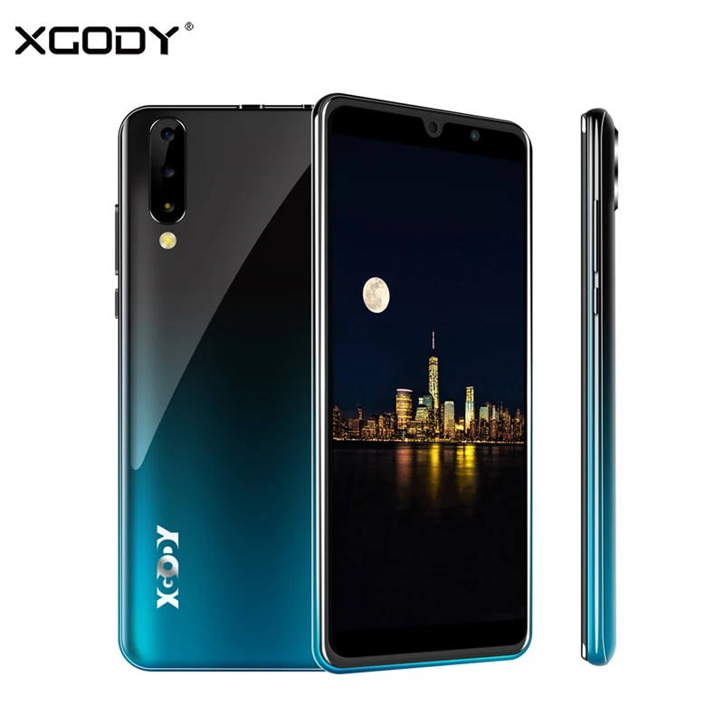 Смартфон XGODY 3G Android 9 0 6 дюймов 18:9 2 ГБ 16 четырёхъядерный процессор MTK6580 две Sim карты