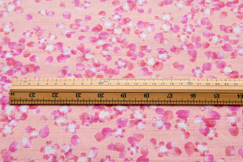 Японская хлопчатобумажная ткань Dobby для шитья полуметровая лоскутного Sakura B |