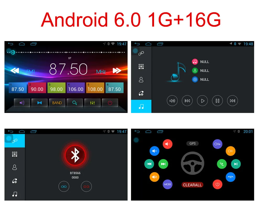 6.0 1G 16G Quadcore KiriNavi, четыре ядра, 4G, android 7, сенсорный экран, автомобильное радио, gps для Suzuki Alto Celerio, mp3, поддержка 2009-2013, 4K видео, 4G - Цвет: 6.0 1G 16G Quadcore