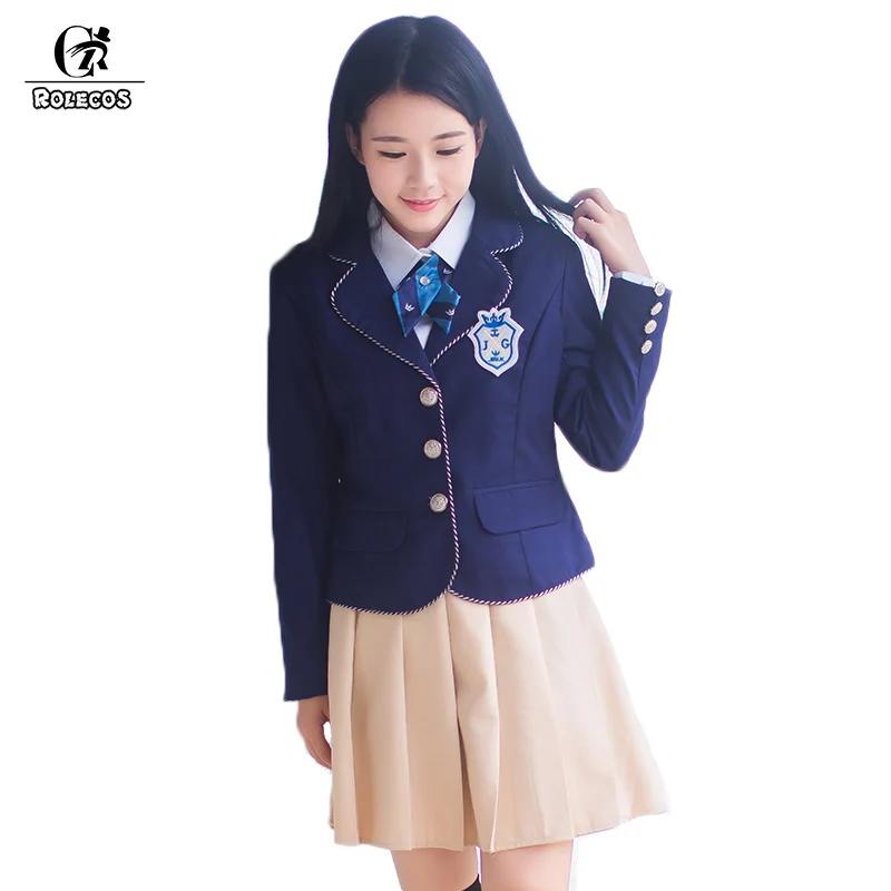 ROLECOS Осенняя мужская и женская школьная форма костюм косплей Униформа японская