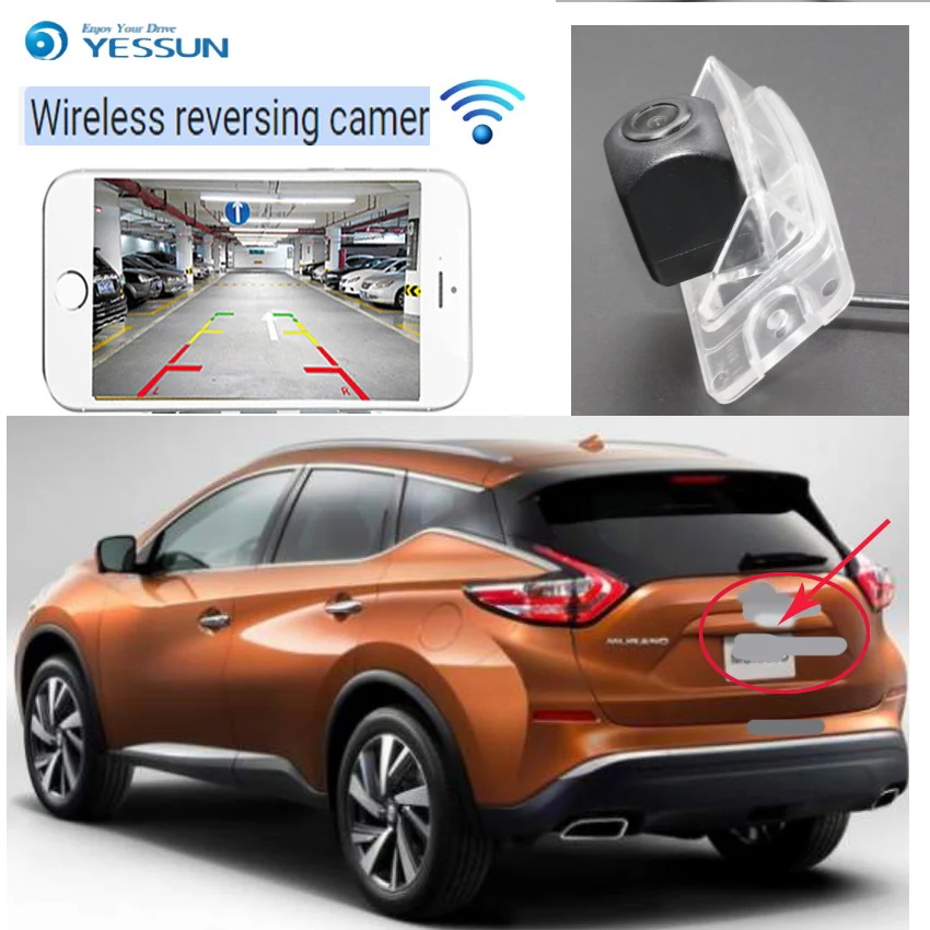 YESSUNcar hd Беспроводная камера заднего вида для Nissan Murano Z52 2014 2018 X Trail Rogue 2013 ~ 2018|Камеры