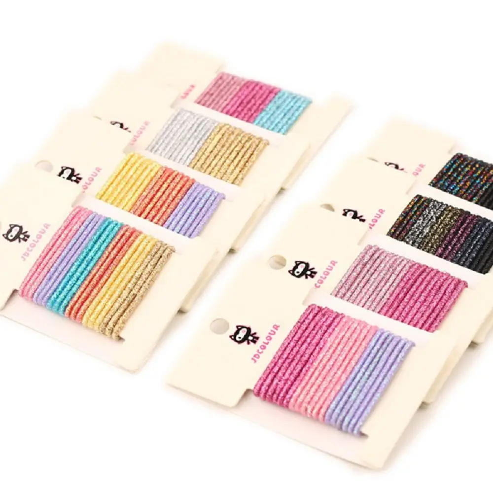 

18 шт./компл., карамельный цвет, повязка для волос, набор, эластичная лента для волос, модная повязка для волос, детский Блестящий головной убо...