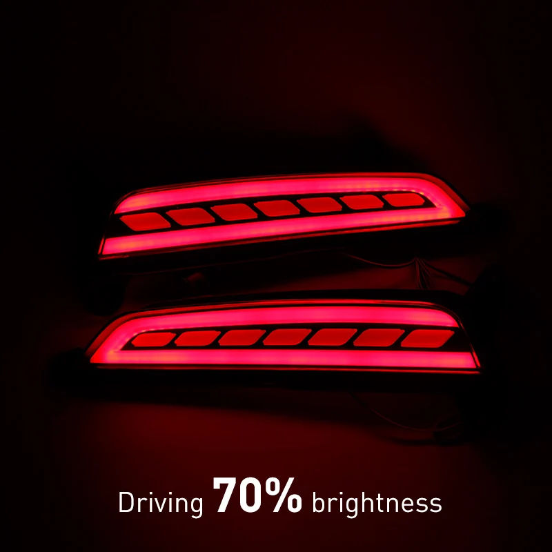 

OKEEN 2PC LED rear lights For Hyundai Creta IX25 2014 2015 2016 Car Rear Bumper Reflector driving Tail Brake Light Turning Light