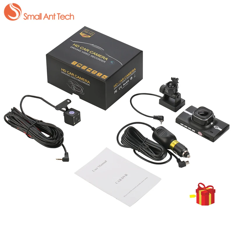 Smallanttech Full HD Видеорегистраторы для автомобилей GPS трекер тире Камера Cam 3 дюйма 1080 P