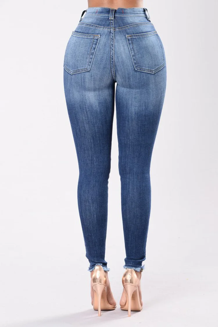 Эластичные джинсы с вышивкой для женщин эластичные цветочным принтом Женские