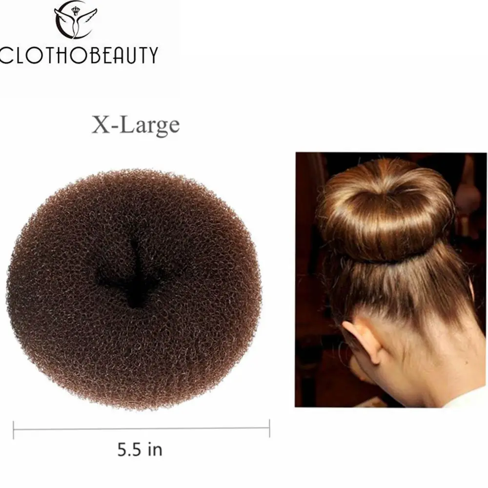 1 шт 5.5in X Big Hair Bun пончик производитель кольцо стиль булочка женщины шиньон булочки