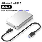 Корпус для жесткого диска sata, 2,5 дюйма, высокоскоростной Тип C 3,1USB micro-B 3,0 на sata hdd, полностью алюминиевый корпус для жесткого диска ноутбука