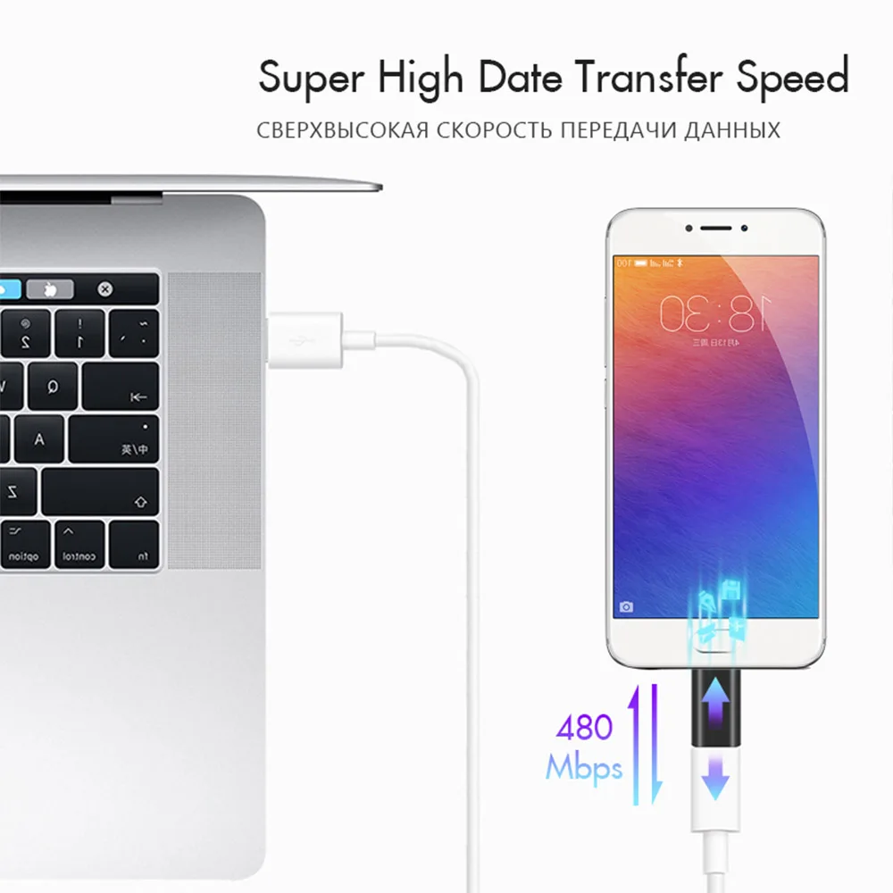 Тип мини с разъемами типа C и Micro USB OTG адаптер Зарядка для Xiaomi 6 8 9 Redmi 4X samsung Galaxy S7 Plus