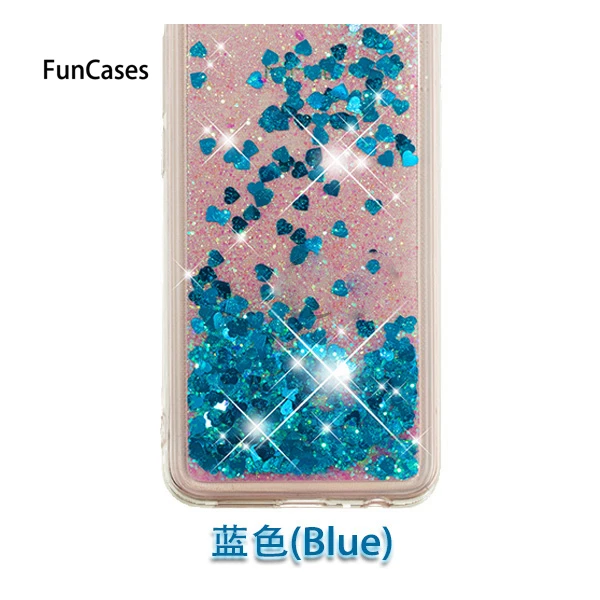 Blue Зыбучие пески чехол для телефона huawei Y5 III MYA L22 U29 Y5III Dynamic Liquid Love Heart мягкая ТПУ задняя крышка MYA-L22 MYA-U29 чехол - Цвет: Blue