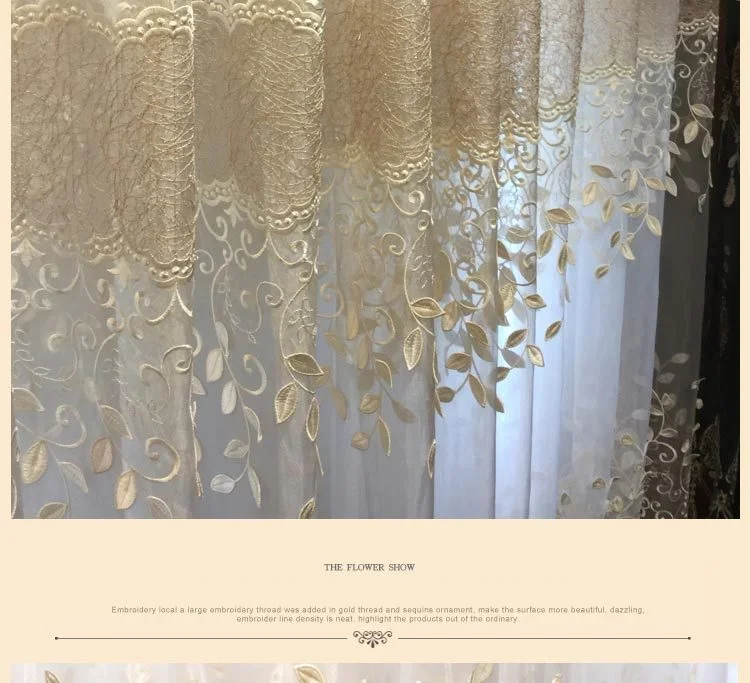 Европейский оконный занавес Tulles для гостиной столовой спальни