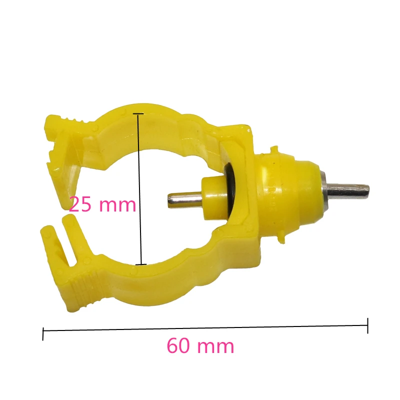 Автоматическая чаша для воды перепелок с птицами желтая поилка сосков подвесное