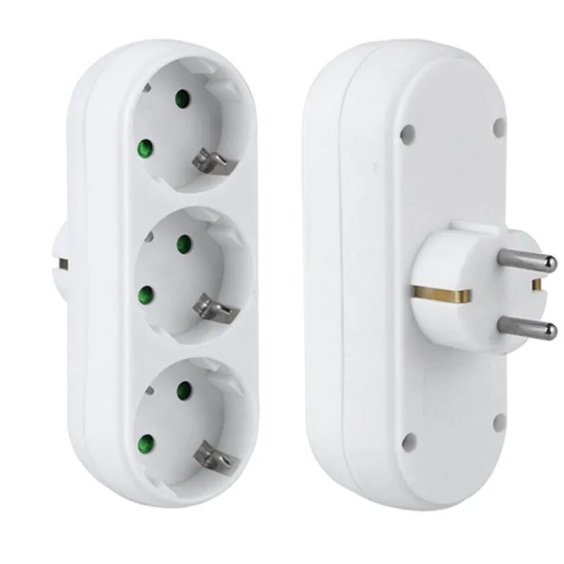 Type 2 round plug European standard three-hole socket eu one to three German French Korean DBS converter | Электроника