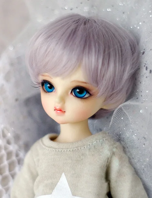

BJD doll wigs gray purple mixed color mushroom head hair wigs for 1/3 1/4 1/6 1/8 BJD DD SD MSD YOSD doll High-temperature wire