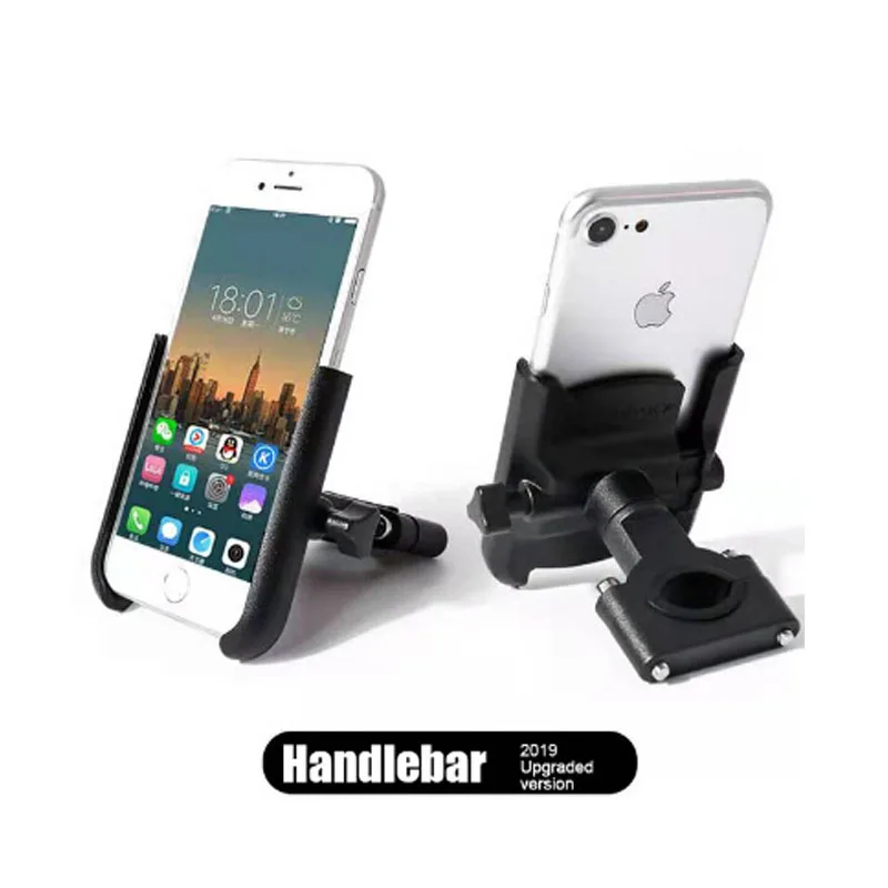 new Handledar Black Велосипедная подставка из алюминиевого сплава, регулируемый держатель для телефона мотоцикла, велосипедный руль, зеркало заднего вида, держатель для телефона - Название цвета: new Handledar Black