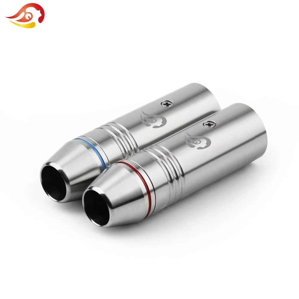 QYFANG 4 контактный разъем для колонок 2 шт. XLR из нержавеющей стали провод