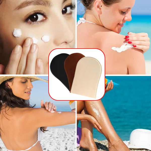 2018 многоразовые самоподделки для тела загар перчатки загара крем лосьон мусс