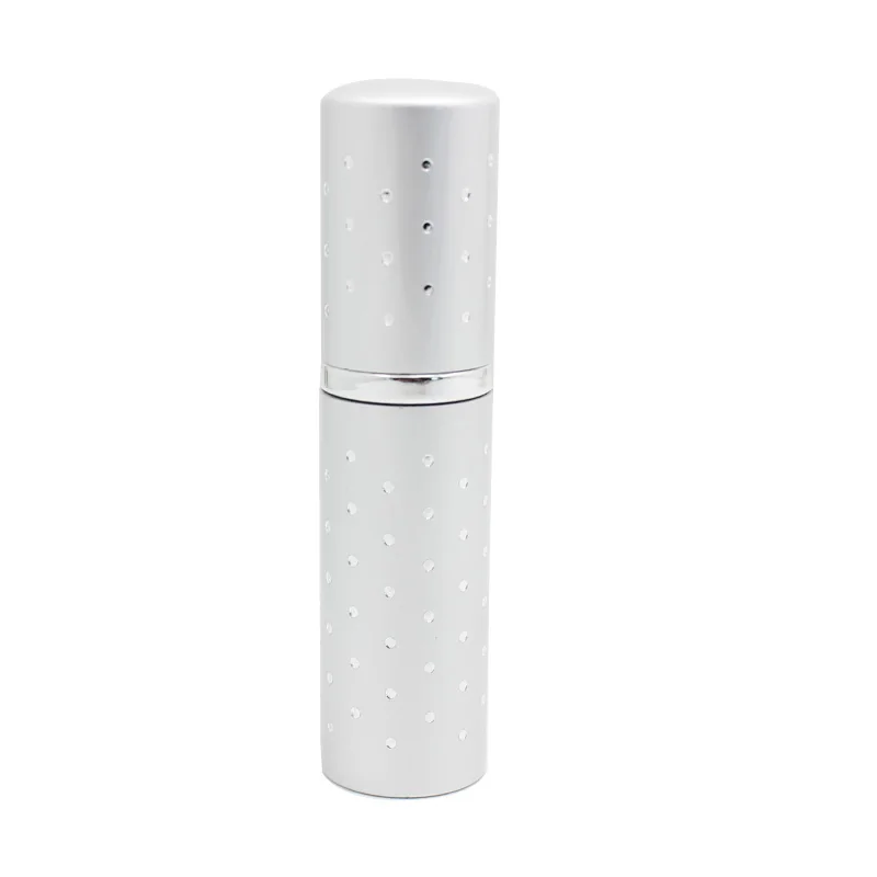 

10ml 5/10pcs mini silver metal shell glass tank spray perfume atomizer bottle spray refillable bottle sprayer packaging