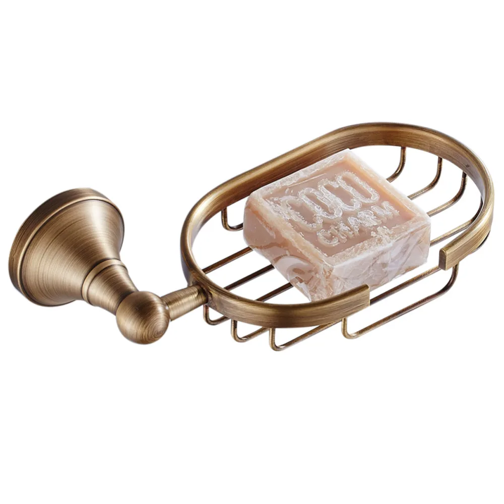 Лейден Классическая античная латунь отделка мыльница Европейская настенная