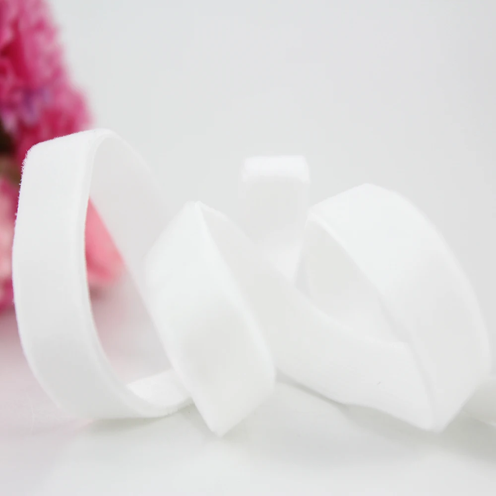 Односторонняя эластичная бархатная лента 3/8 дюйма 9 мм для творчества