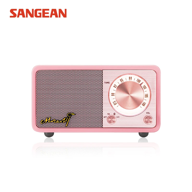 Портативный динамик Sangean с FM радио портативный мини Bluetooth беспроводной подарок на