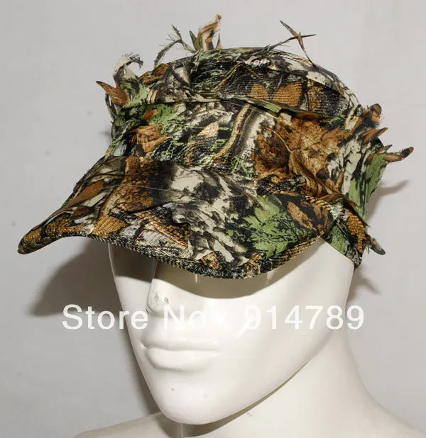 Камуфляжная охотничья сетчатая шляпа в виде листьев для страйкбола REALTREE 3D