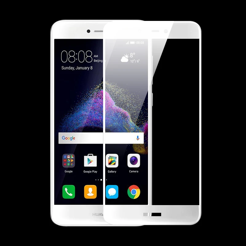 Полное покрытие из закаленного стекла для Huawei P8 Lite 2017 защитное стекло на экран