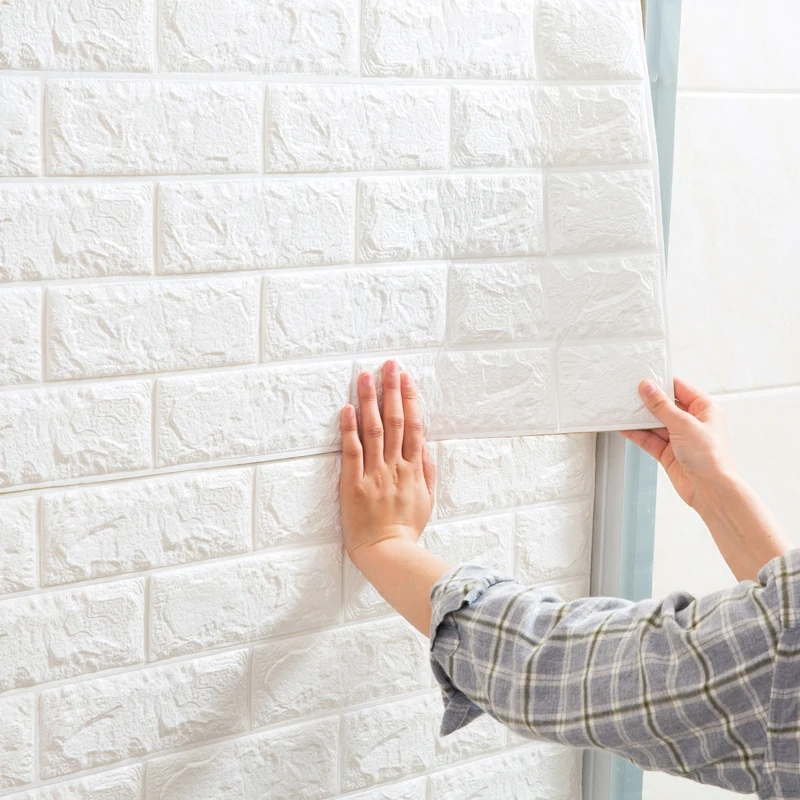 

DIY Self Adhensive 3D Wall Stickers Bedroom Decor Foam Brick Room Decor Wallpaper Wall Decor Living Wall Sticker For Kids Room