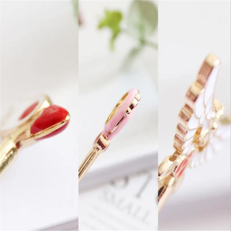 Sailor moon card captor cardcaptor sakura заколка для волос аксессуары Аниме звезда птицы крылья металлические шпильки заколка для волос A767