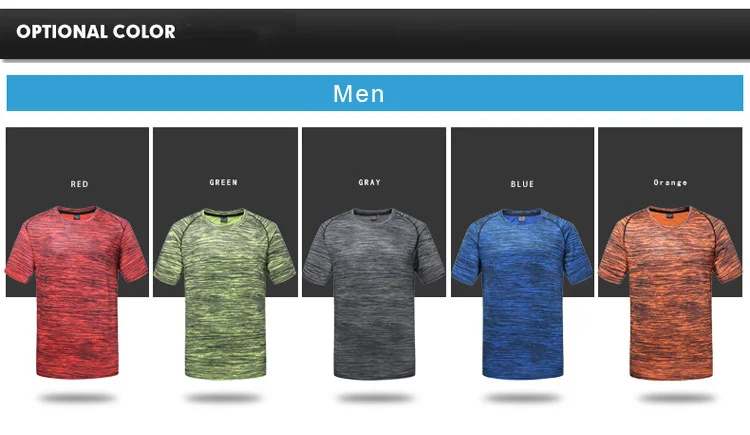 Running T Shirt for Men Outdoor Sports Training Quick Dry Fitness Short Sleeve Men's Sportswear Male Bodybuilding