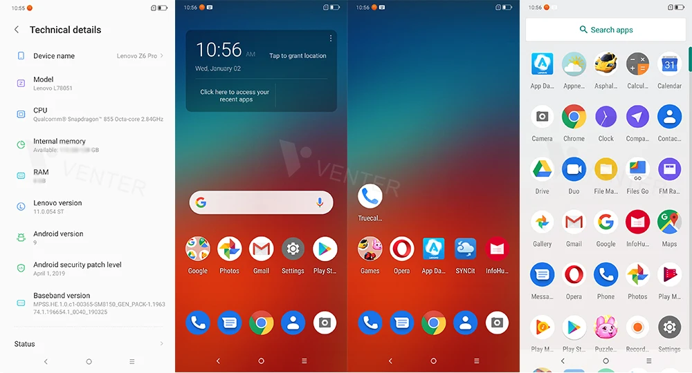 Lenovo Z6 Pro с глобальной прошивкой, 8 ГБ, 128 ГБ, 256 ГБ, восьмиядерный смартфон Snapdragon 855, FHD дисплей 6,39 дюйма, задняя камера 48 МП, четыре камеры