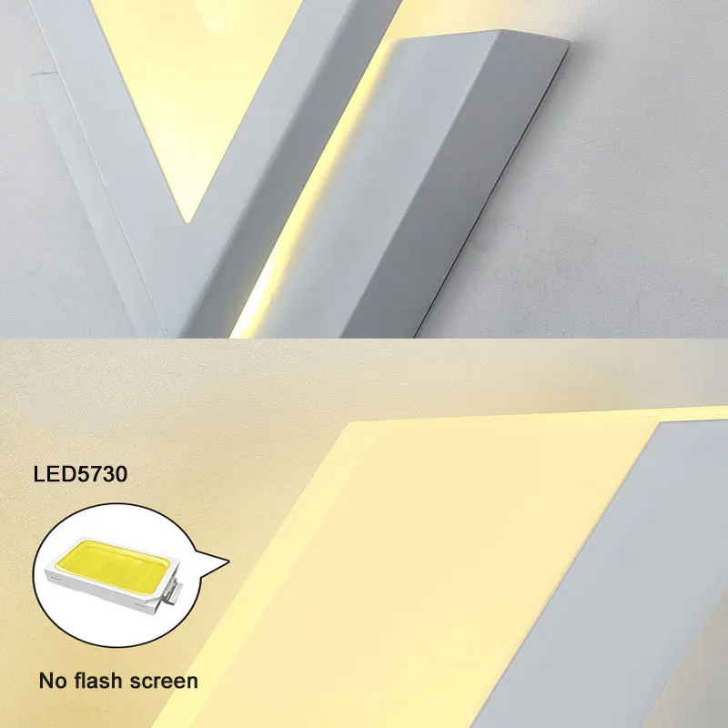 Современная светодиодный ная настенная лампа для ванной спальни 12 Вт настенное