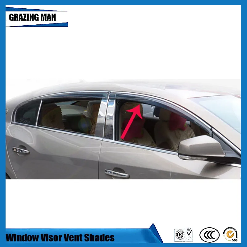 

Sun visor Car accessories Window Visor Vent Shades Sun Rain Deflector Guard 4PCS/SET for LaCROSSE