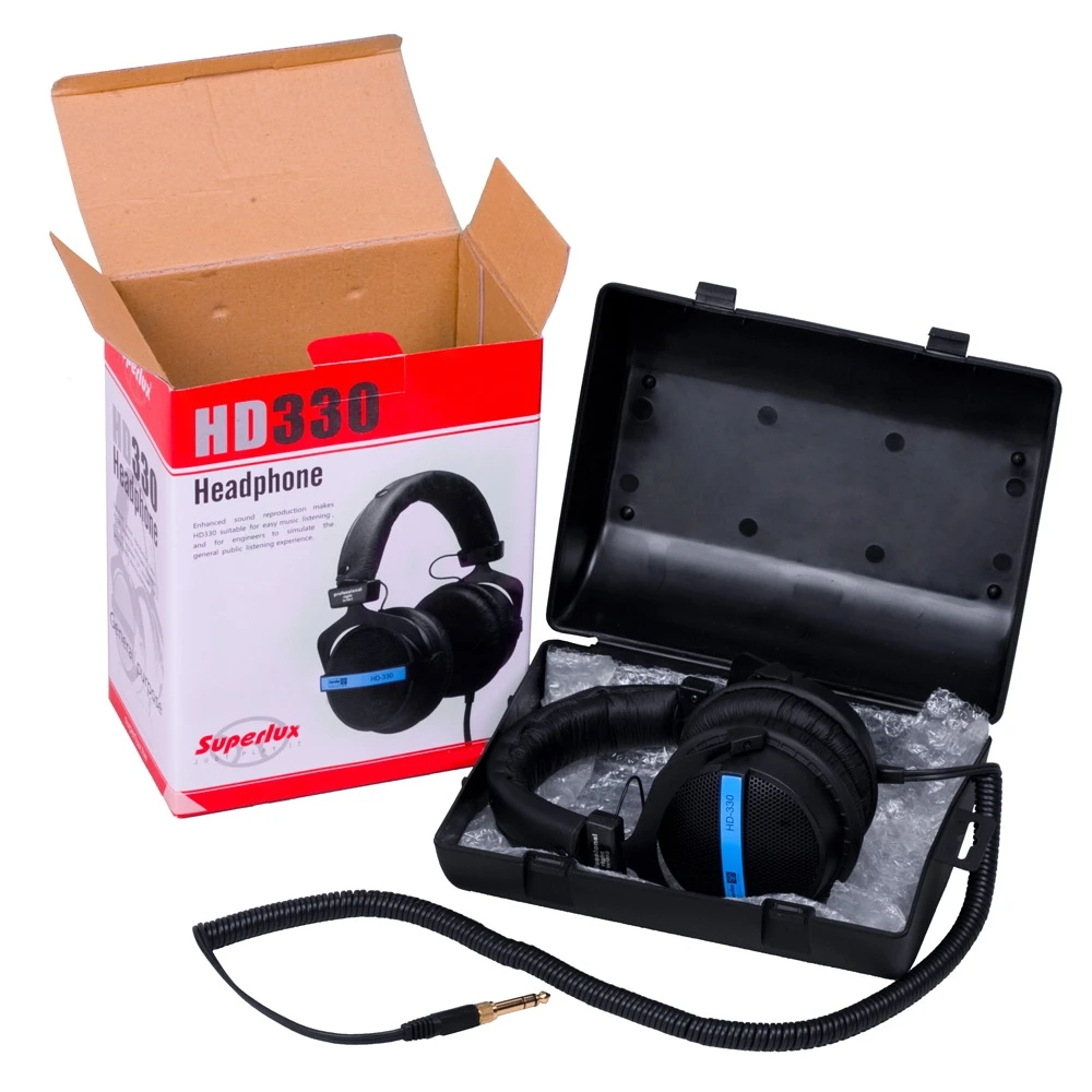 Superlux HD330 полуоткрытые динамические аудиофиловые наушники и наушники для мониторинга и музыкальных развлечений DJ гарнитура