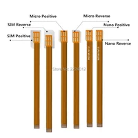 sim card extension converter to 3ff micro 2ff standard 4ff nano sim card soft flex fpc cable extender 126mm adapter converter