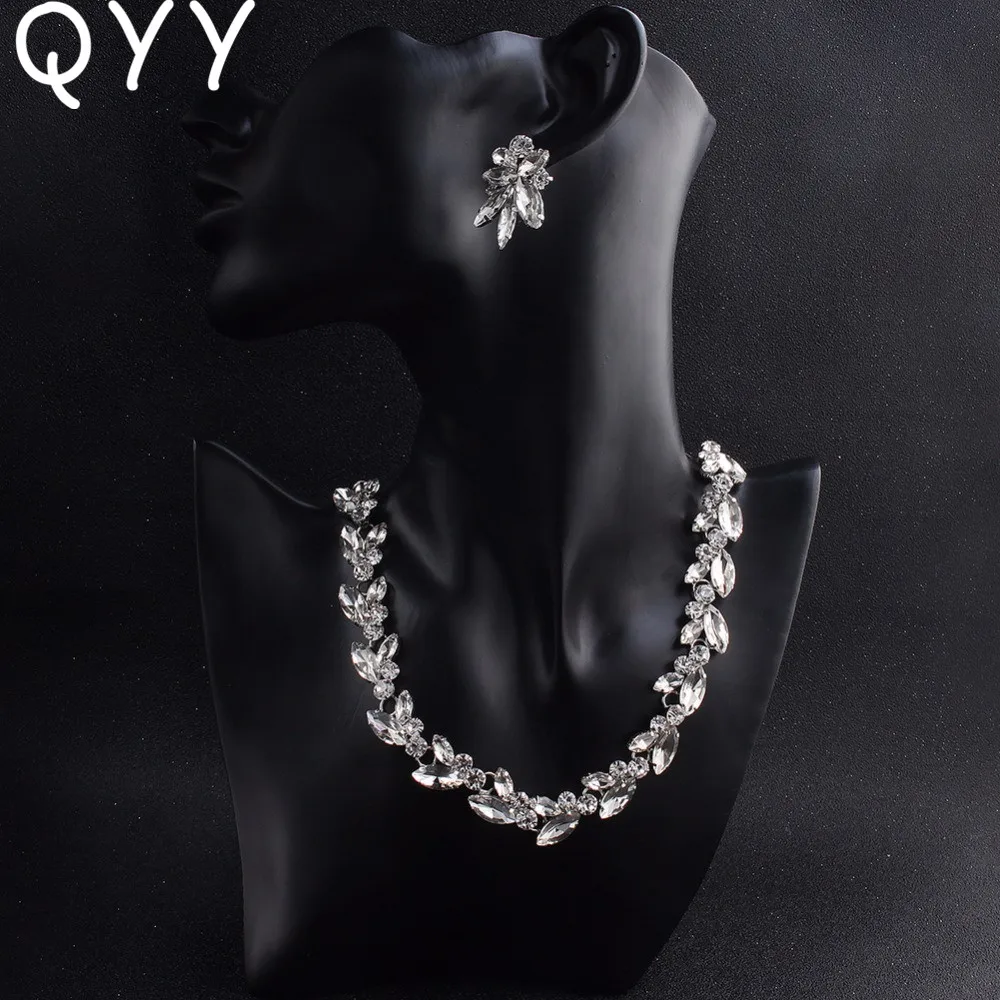 Новейший Австрийский Кристалл Сплав Свадебные Ювелирные наборы для невесты