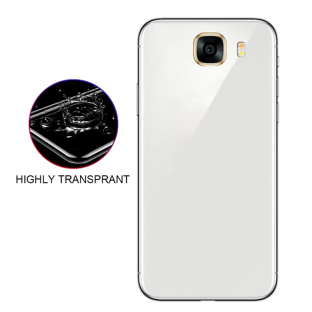 Полноразмерный защитный чехол для Samsung Galaxy C7pro прозрачный индивидуальный мягкий