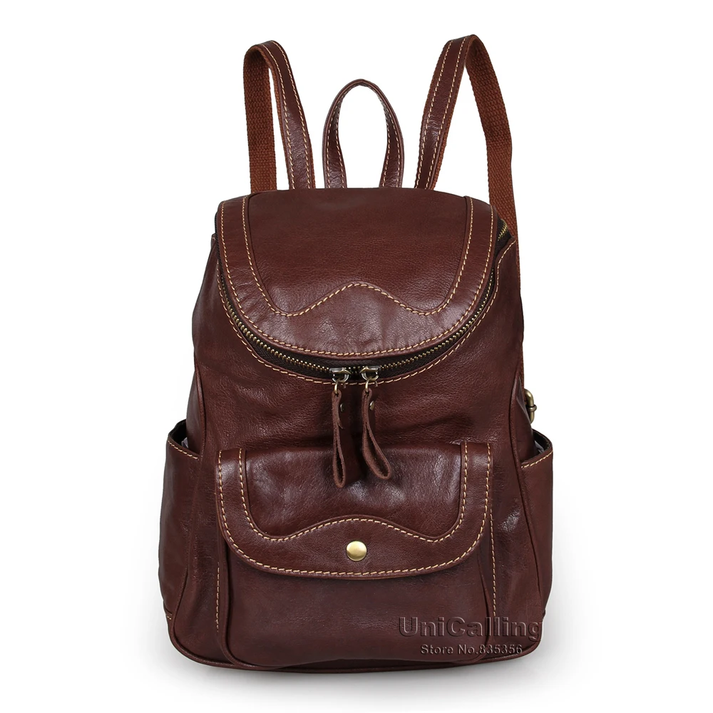 Женский кожаный рюкзак UniCalling Высококачественная кожаная женская сумка Модный