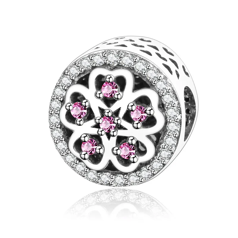 Подходит к оригинальному браслету Pandora Be My Valentine бусины из стерлингового серебра 925 DIY Изготовление ювелирных изделий подарок на день Святого Валентина Berloque - Цвет: PTO606