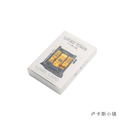 28 листов/Набор Новинка Lucas Town серия Lomo открытка/поздравительная открытка/подарки на Рождество и год - Цвет: 8