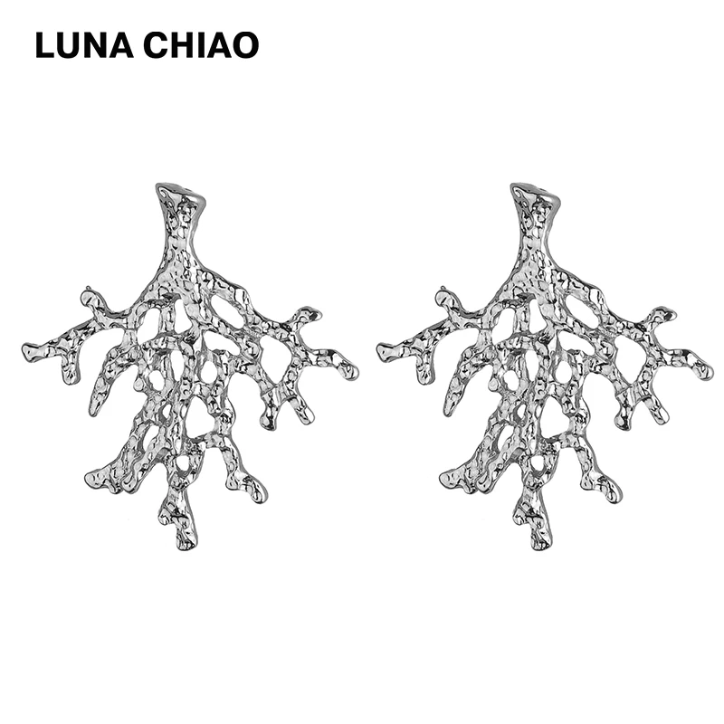 Женские серебряные серьги гвоздики LUNA CHIAO из цинкового сплава с покрытием