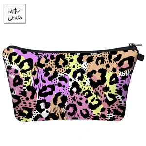 Косметичка женская с леопардовым принтом и 3D принтом