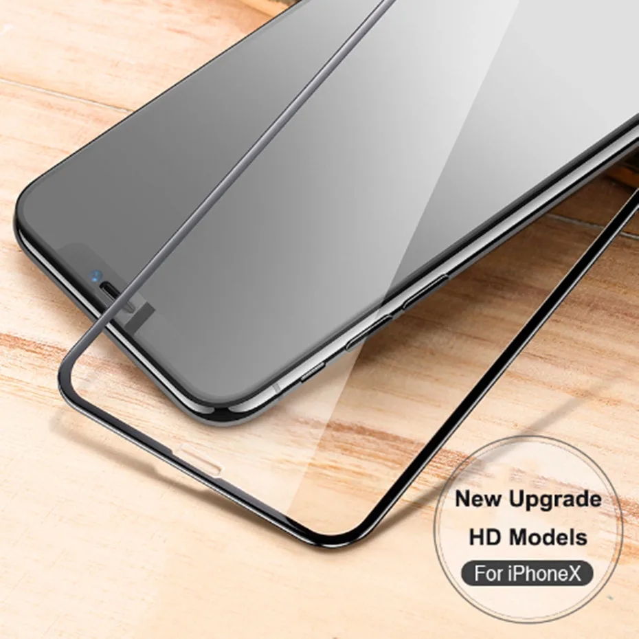 10 шт. 3D изогнутые закаленное стекло для iphone 8 7 6 6s X XS 5S полное покрытие защита
