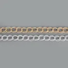 Мужские и женские цепочки из алюминия, 1 метр, 19x17 мм, золотистогосеребристого цвета, Фурнитура для бижутерии, фурнитура для поделок