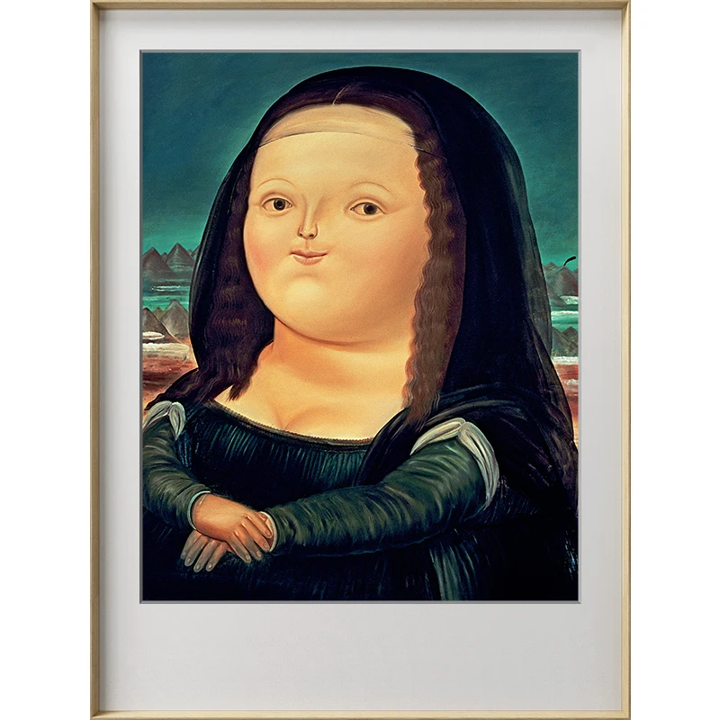 

5D full square Diamond Painting Fat Mona Lisa Cross Stitch kit Diamond embroidery abstract Diy Diamond mosaic bead Y1532