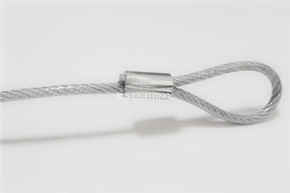 100 шт./лот 4 мм диаметр 65 см длинный защитный кабель для освещения стальной