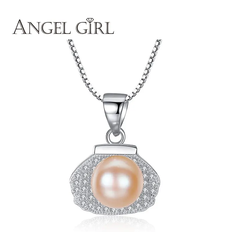 Ангел естественный пресноводный жемчуг кулон Цепочки и ожерелья для Для женщин