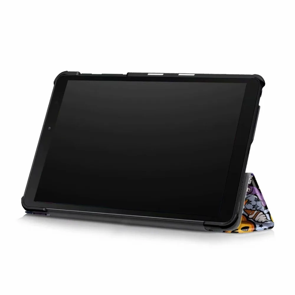 Слим 3-в сложенном виде чехол из искусственной кожи для samsung Galaxy Tab A 8,0 дюймов S-ручка чехол на магните для samsung Tab SM-P200 SM-P205 Капа