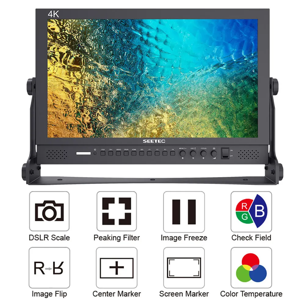 Verkauf SEETEC P173-9HSD 17,3 Zoll Pro Broadcast-Monitor 4 K HD 1920x1080 Aluminium Design LCD Desktop-Monitor Mit 3G SDI HDMI AV YPbPr